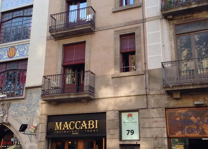 Vendégház Flores Ramblas Barcelona